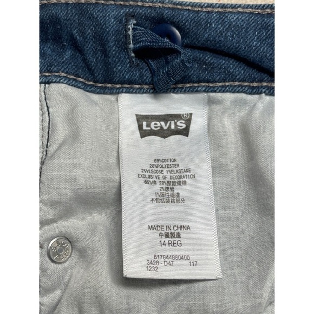 Levis Womens SZ 14 710 Super Skinny Jeans Dark Blue Denim Indie Sleaze - Picture 5 of 10